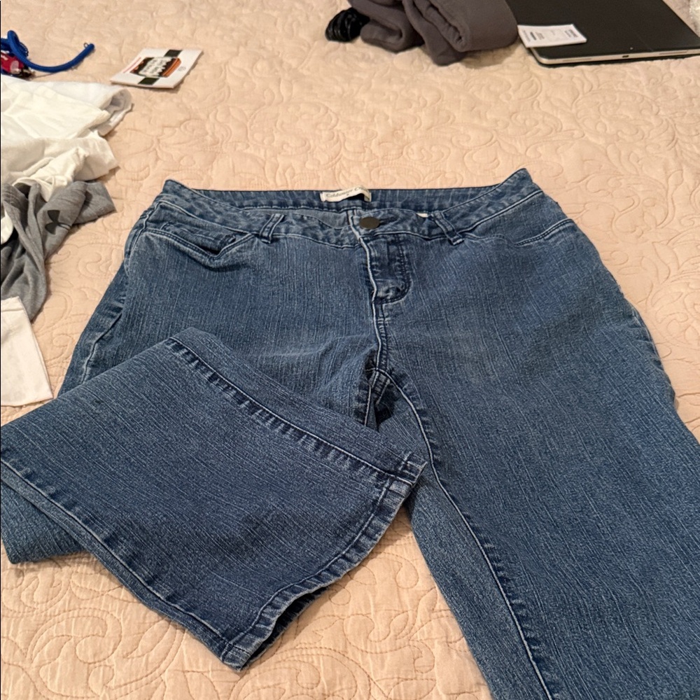 Coldwater Creek Classic Blue capris Jeans